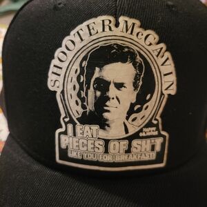 New Happy Gilmore Shooter McGavin Adam Sandler black velcro adjustable golf hat